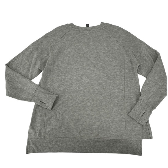 Sweaty Betty Gray Long Sleeve Crew Sweatshirt Top Split side Small - Picture 5 of 13